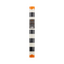 Orange and Black Striped Paper Table Runner