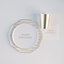 Plato 8.25" Happy Birthday White Gold