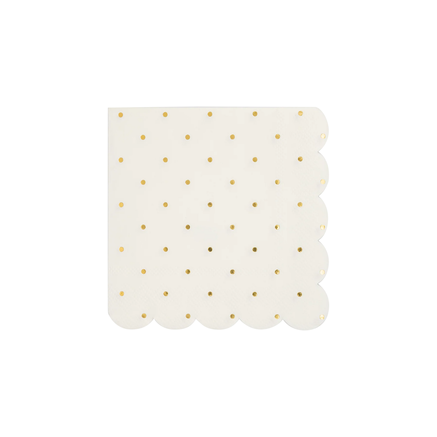 Gold Foil Polka Dot Napkins
