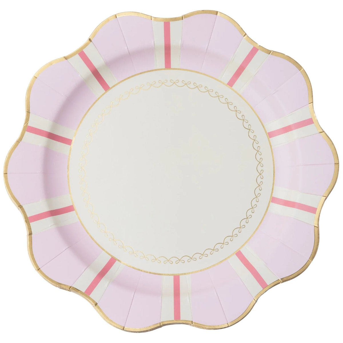 Petal Pink Regency Stripe Dinner Plates