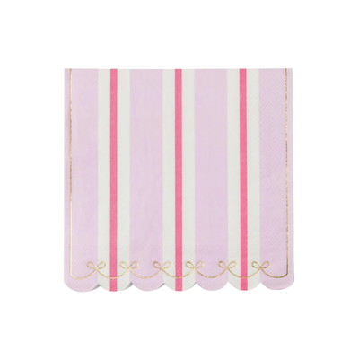 Petal Pink Regency Stripe Large Napkins