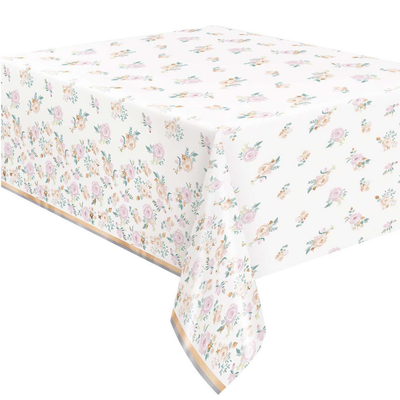 Pink Blooms Tablecover
