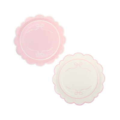 Pink Bow Plates