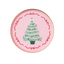 Pink Christmas Tree Plate
