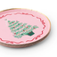 Pink Christmas Tree Plate