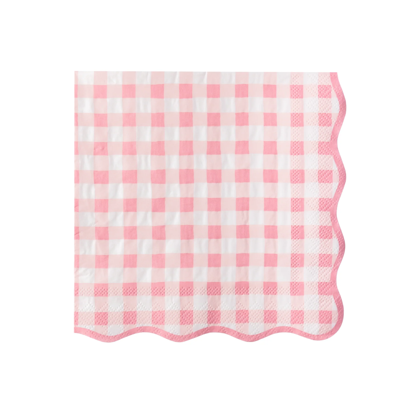Pink Gingham Napkins