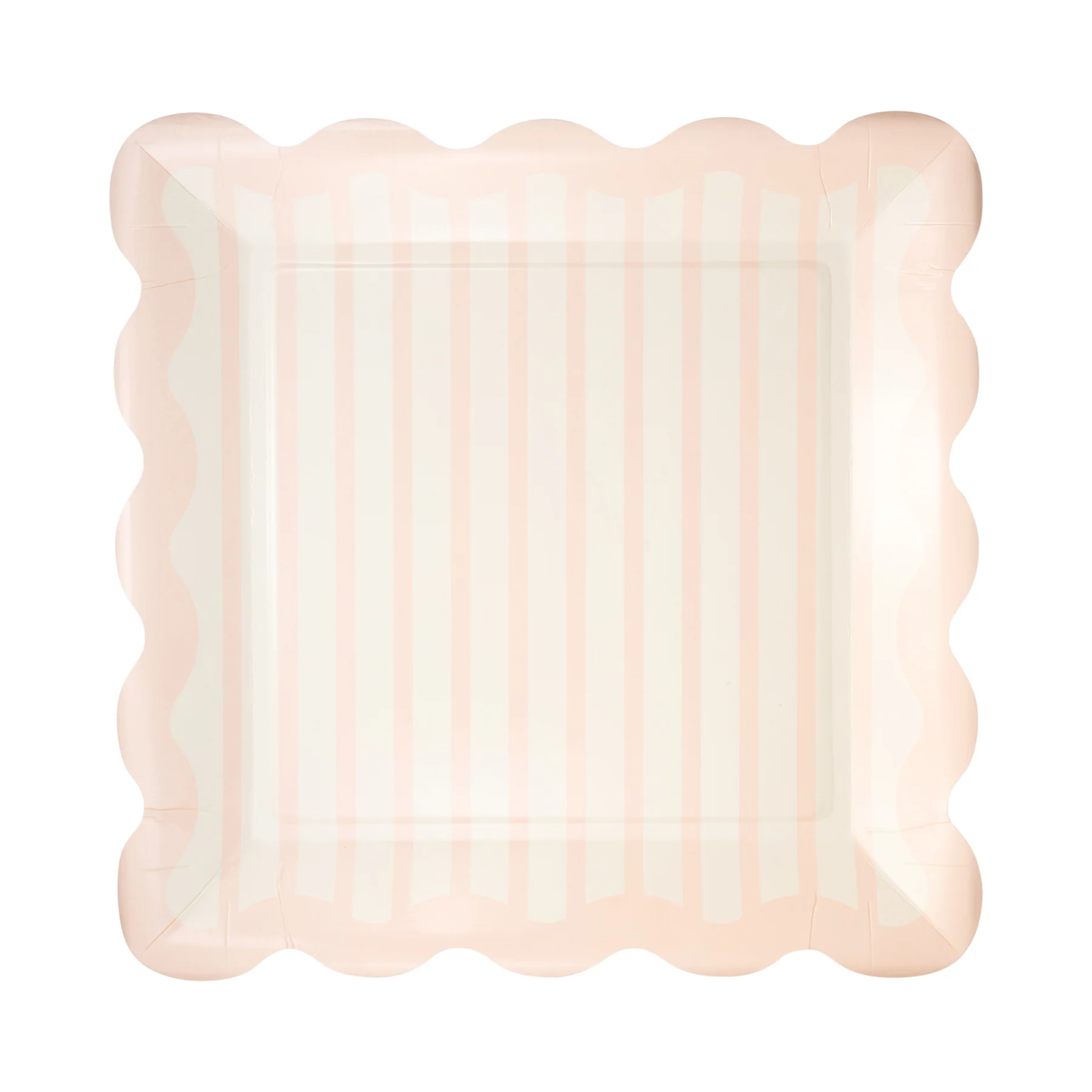 Pink Striped 10" Plate