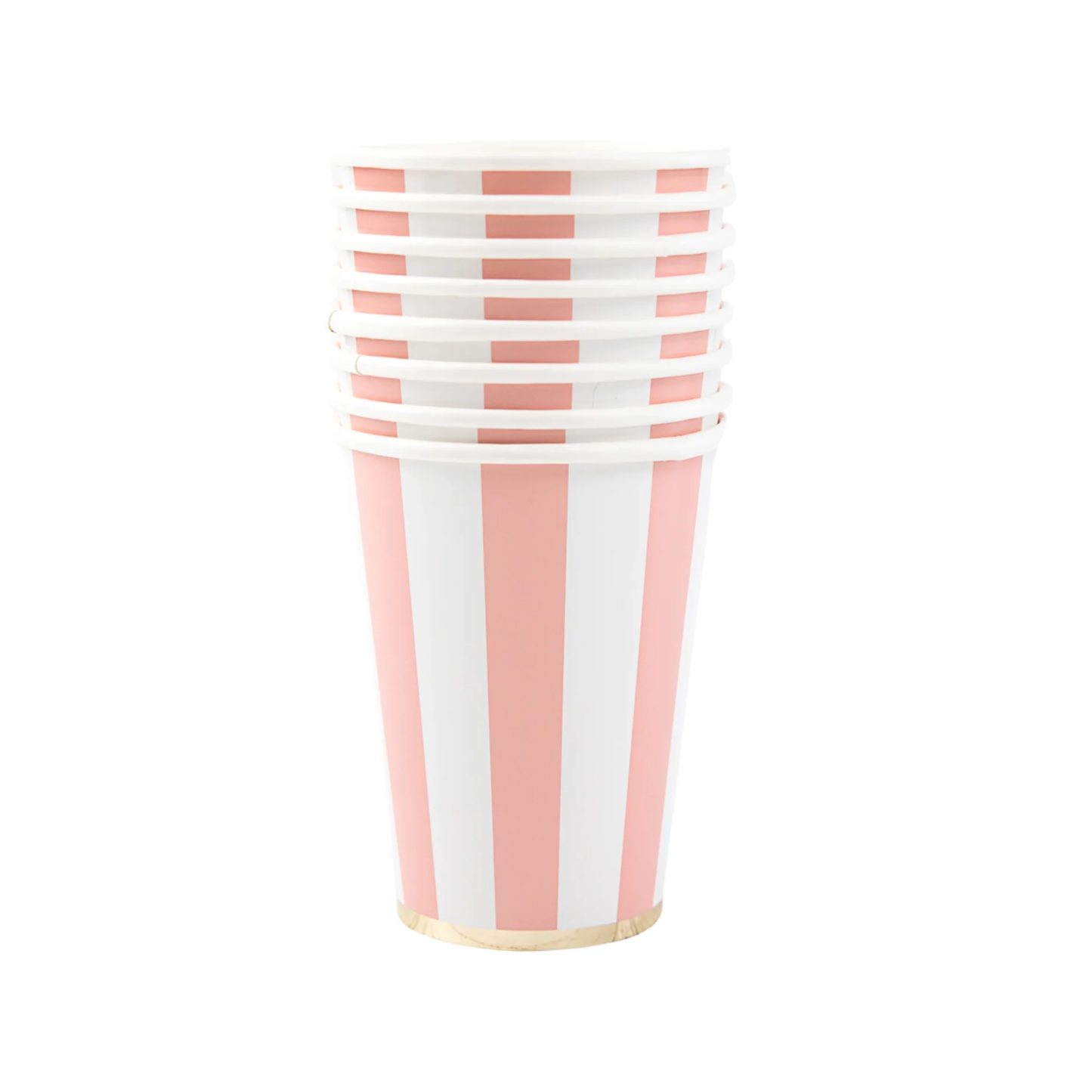 Pink Striped Cups