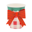 Plaid Cup with Bow