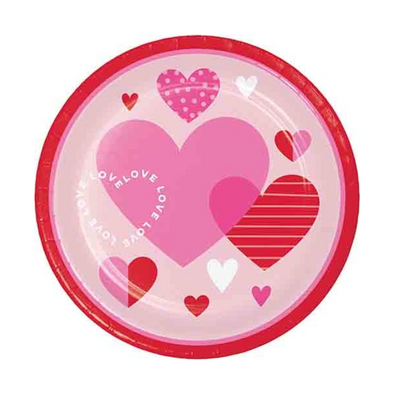 Plato 9" Valentines Textures