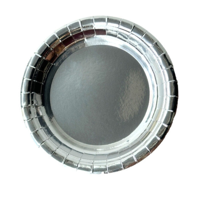 Plato Metálico Plata 23cm