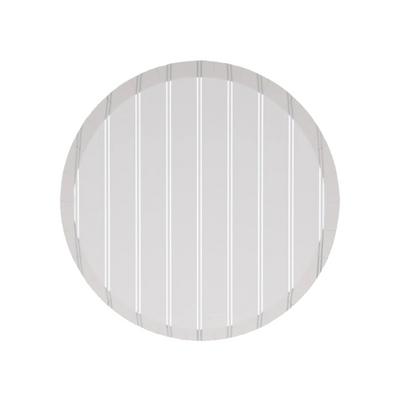 Plato 8.25" Silver Stripes