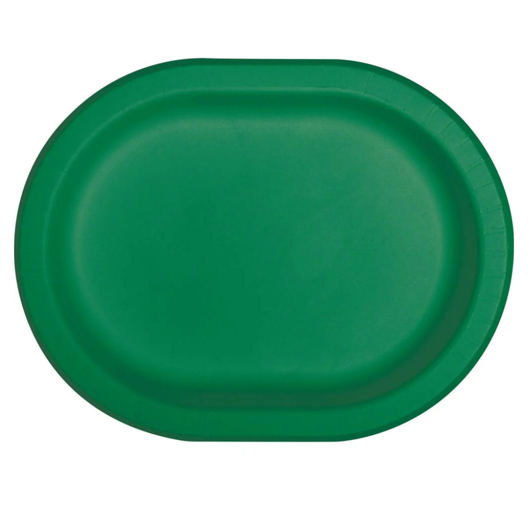 Plato Ovalado  12"x9" Verde