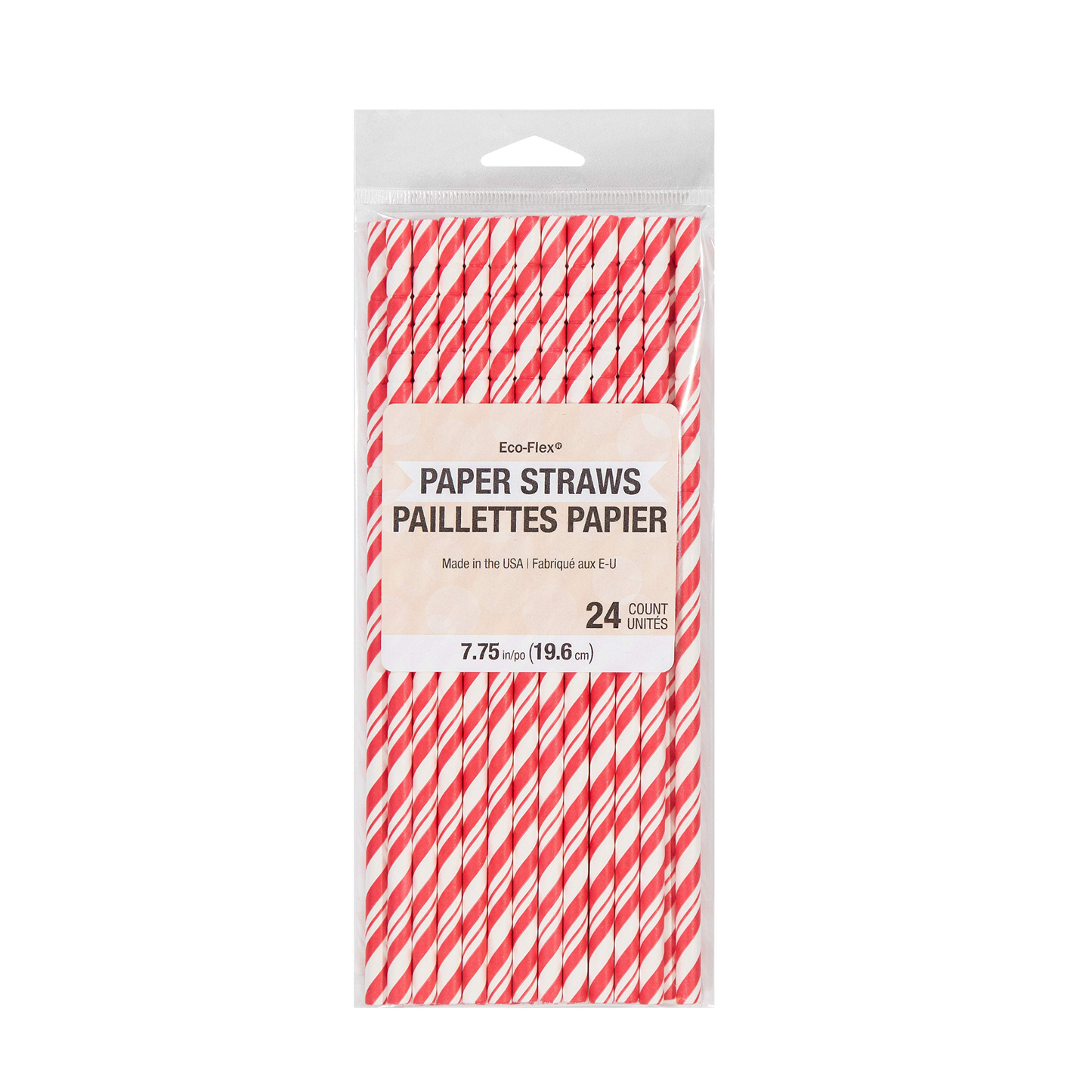 Popotes Líneas Rojo