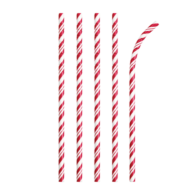 Popotes Líneas Rojo