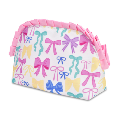 Pretty Bows Oval Cosmetic Bag