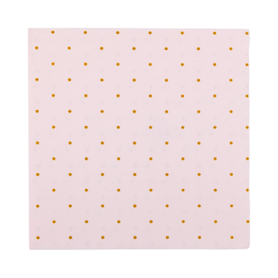 Princess Polka Dot Cocktail Napkin