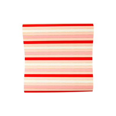 Red Pink Striped TableRunner