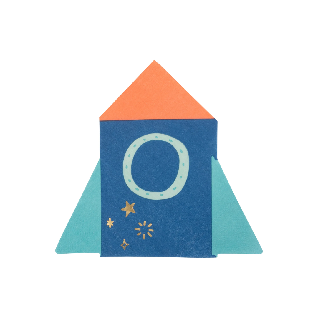 Rocket Shaped Paper Napkin