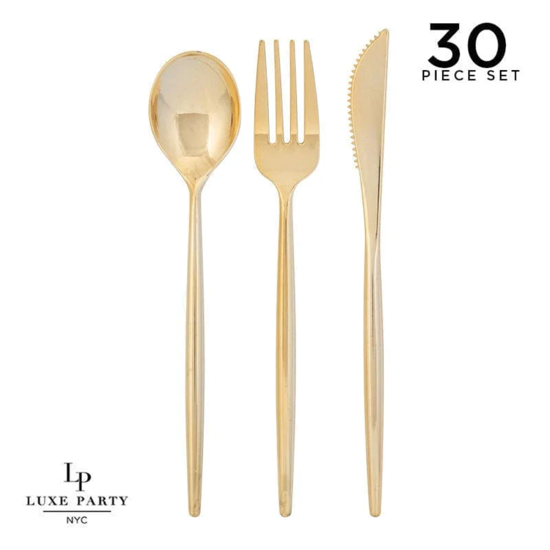 Round Handle Cutlery Gold