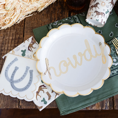 Howdy Scatter Paper Dinner Napkin