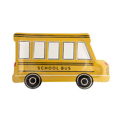 School Bus Shaped Plate