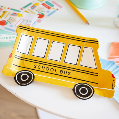 School Bus Shaped Plate