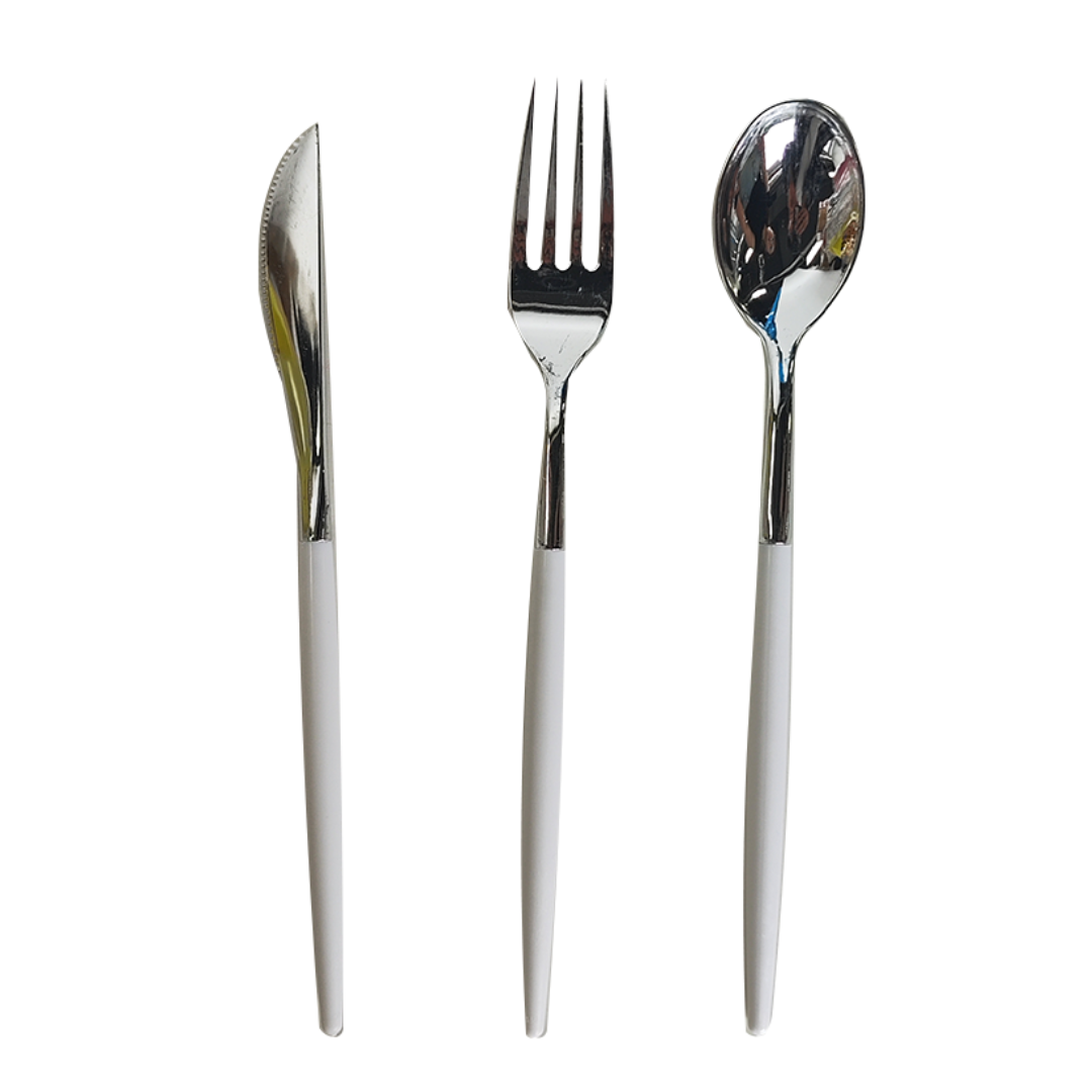 Set Cubiertos Surtidos Blancos