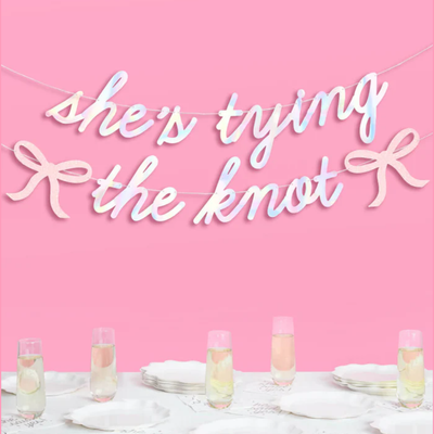 She's Tying the Knot Banner