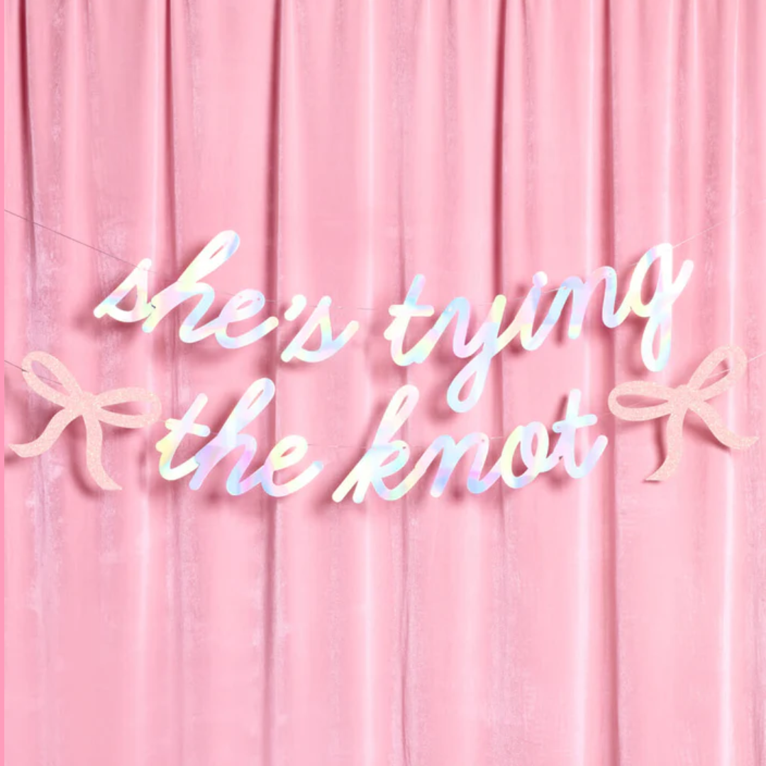 She's Tying the Knot Banner