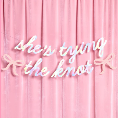 She's Tying the Knot Banner