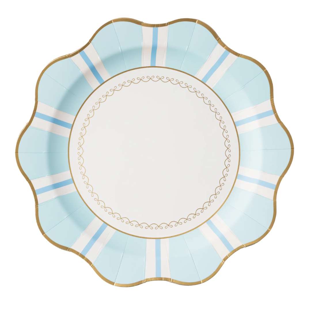 Sky Blue Regency Dinner Plates