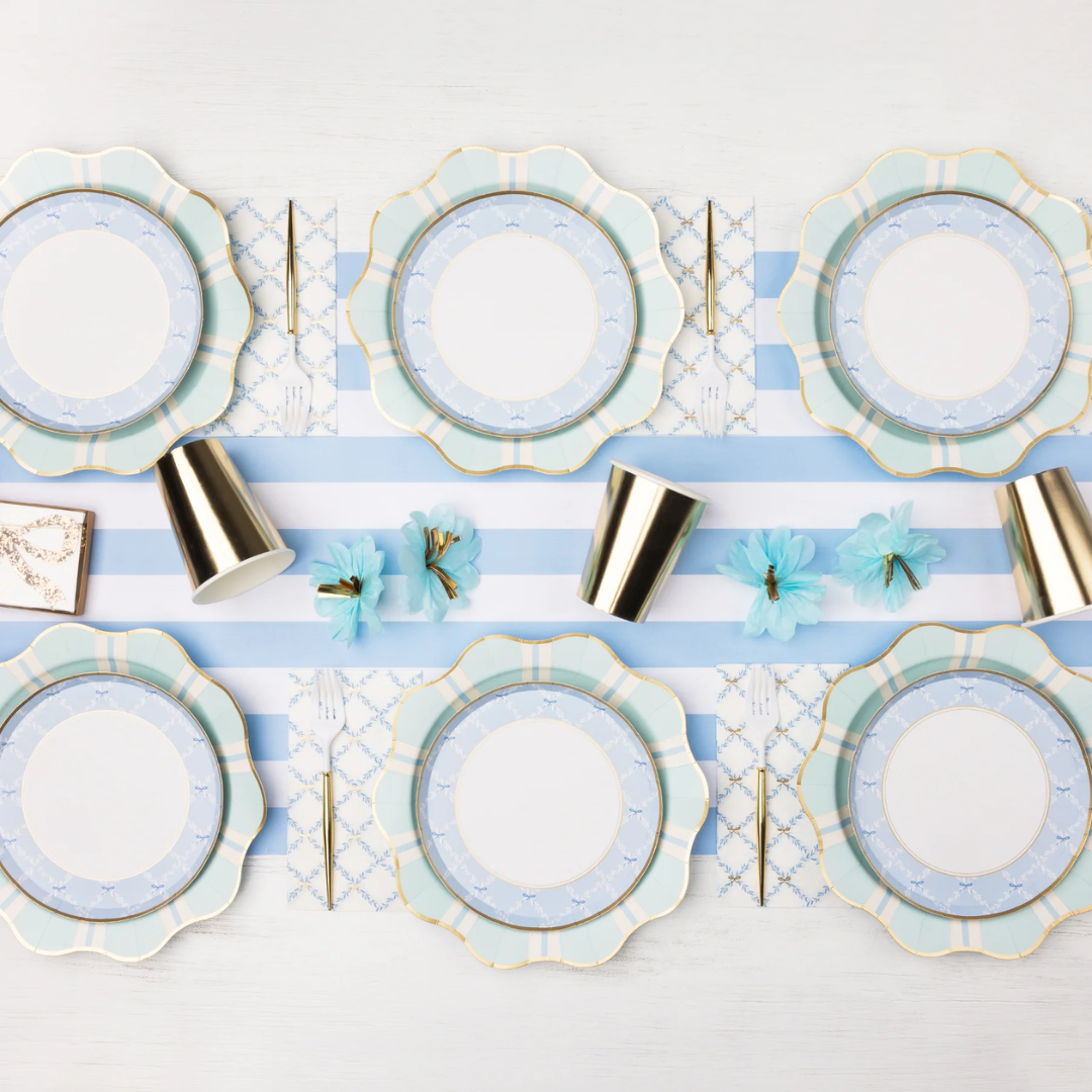 Sky Blue Regency Dinner Plates