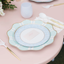 Sky Blue Regency Dinner Plates