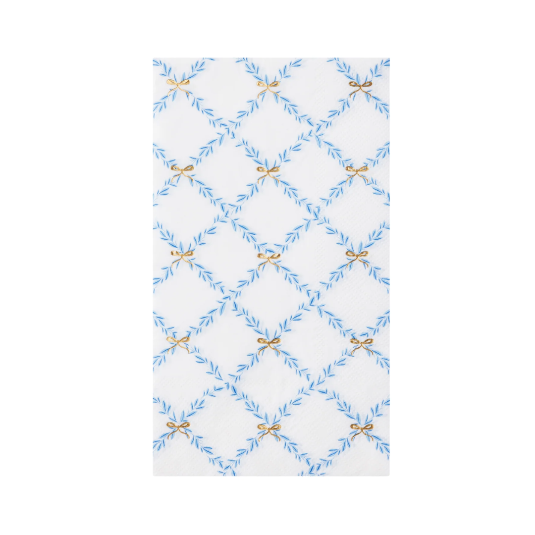 Sky Blue Trellis Napkins