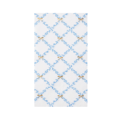 Sky Blue Trellis Napkins