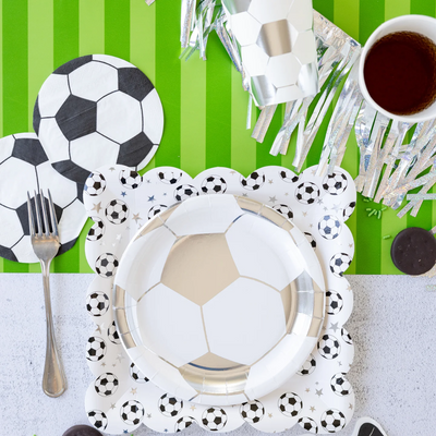 Soccer Ball Shaped Paper Cocktail Napkin