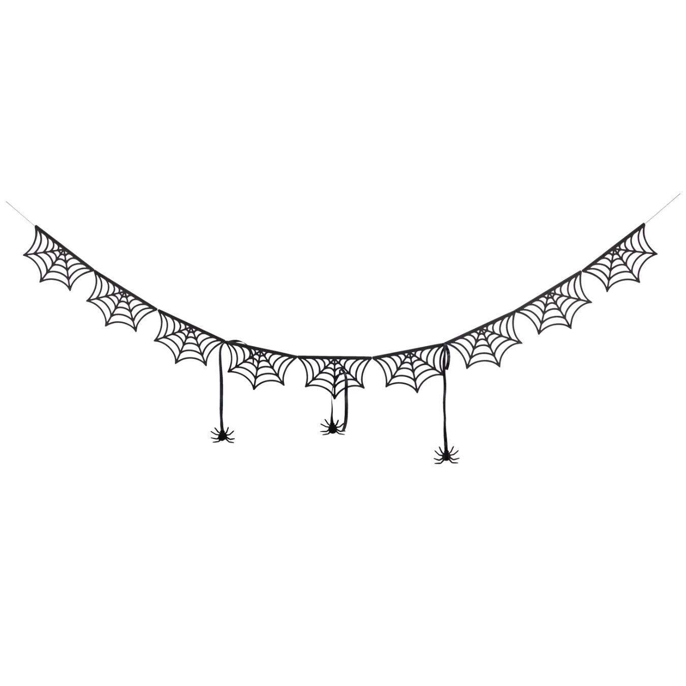 Spider Web Bunting Banner