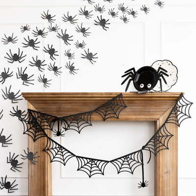 Spider Web Bunting Banner