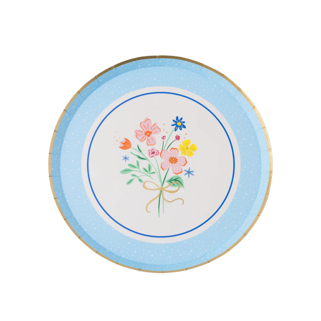 Spring Bouquet Floral Dessert Plates