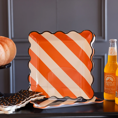 Striped 10" Paper Plate Set