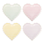 Striped Hearts Plates