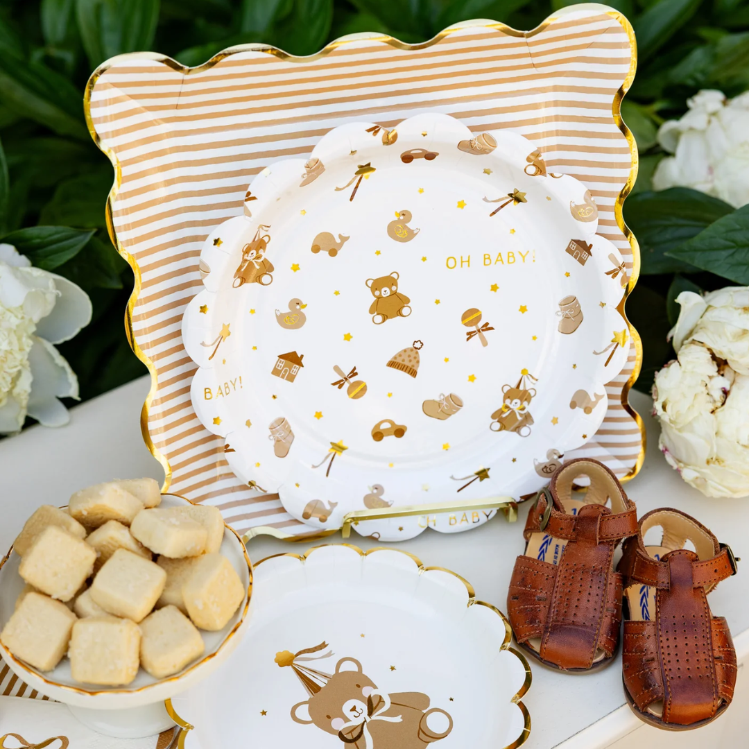 Teddy Bear Baby Pattern Plate