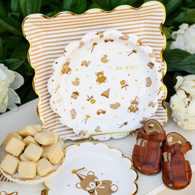 Teddy Bear Baby Pattern Plate