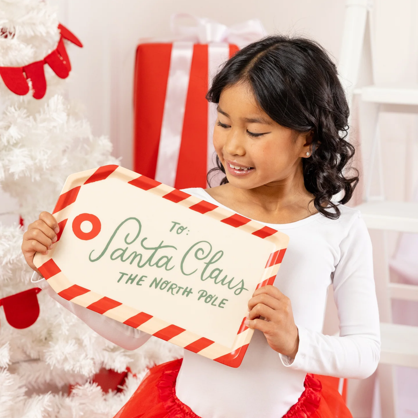 To Santa Bamboo Tray