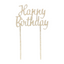 Topper Happy Birthday Dorado
