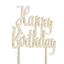 Topper Happy Birthday Dorado