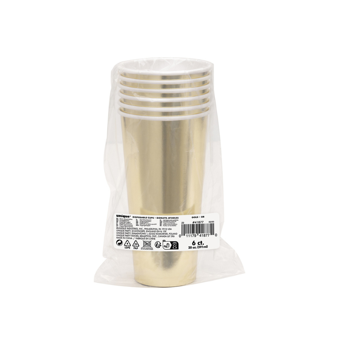 Vaso Dorado Foil 20 oz