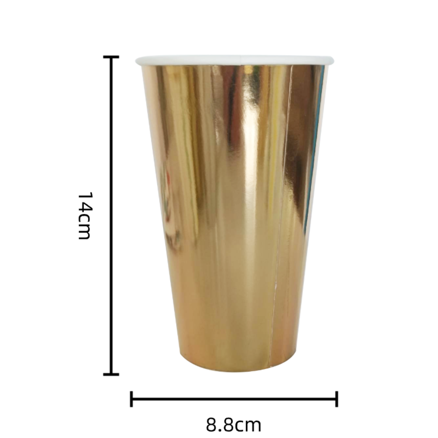 Vasos Dorado Foil 16oz