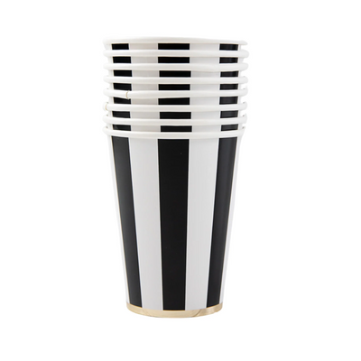 Vasos 12oz Black Stripes